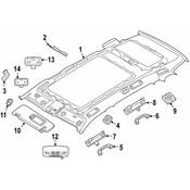 BMW Interior Grab Bar Bracket - Genuine BMW 51447451376