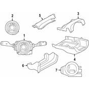 BMW Steering Column Cover - Genuine BMW 51456807457