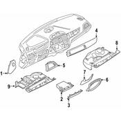 BMW Instrument Panel Molding - Genuine BMW 51456809409