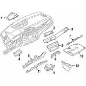 BMW Instrument Panel Trim Panel - Genuine BMW 51456822059