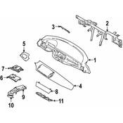 BMW Instrument Panel Cover - Genuine BMW 51457036384