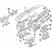 BMW Cover Dashboard Right (Titan87) - Genuine BMW 51457142112