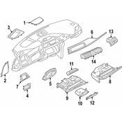 BMW Decor Cover Instrument Panel Right (Carbon) - Genuine BMW 51458057629