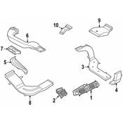BMW Cold Air Duct Left - Genuine BMW 51459142606