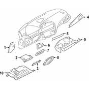 BMW Instrument Panel Molding - Genuine BMW 51459205376