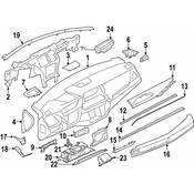 BMW Trim Centerstack Bottom - Genuine BMW 51459252543