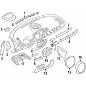 Mini Instrument Panel Molding - Genuine Mini 51459305730