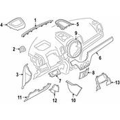 Mini Instrument Panel Molding - Genuine Mini 51459350474