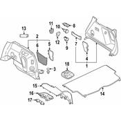 Mini Interior Quarter Panel Trim Panel - Genuine Mini 51467414401