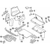 BMW Right Trunk Flap (Sandbeige) - Genuine BMW 51473422824