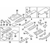 BMW Cover Right (Black) - Genuine BMW 51477249740