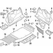 BMW Trunk Floor Storage Box - Genuine BMW 51477296066