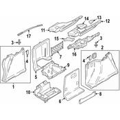 BMW Interior Quarter Panel Trim Panel - Genuine BMW 51477325339