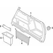 BMW Interior Quarter Panel Trim Panel Storage Compartment - Genuine BMW 51477331419