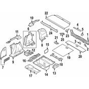 BMW Spare Tire Compartment Cover Latch - Genuine BMW 51477362138