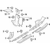 BMW Door Trim Sill Plate Insert - Genuine BMW 51477381329