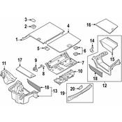 BMW Cargo Cover Bracket - Genuine BMW 51477389688
