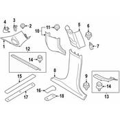 Mini Door Sill Plate - Genuine Mini 51477391492