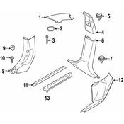 BMW Door Sill Plate - Genuine BMW 51477393397