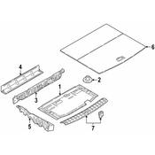 BMW Trunk Floor Storage Box Bracket - Genuine BMW 51477425355