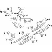 BMW Door Sill Plate Set - Genuine BMW 51477427914