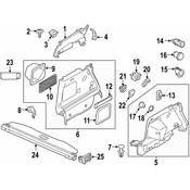 Mini Interior Quarter Panel Trim Panel Storage Compartment - Genuine Mini 51477434534