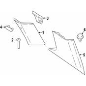 BMW Interior Quarter Panel Trim Panel - Genuine BMW 51477446103