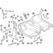 BMW Rear Left Entrance Cover (Individual) - Genuine BMW 51478050043