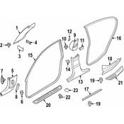 BMW Door Sill Plate - Genuine BMW 51478053574