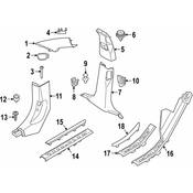 BMW Door Trim Sill Plate Insert - Genuine BMW 51478072219