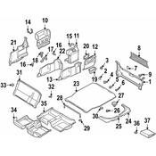 BMW Rear Left Trunk Trim (Graphite) - Genuine BMW 51478186699