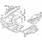 BMW Heat Resistant Plate F Gearbox - Genuine BMW 51483413833