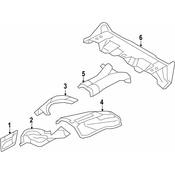 BMW Heat Insulator Rear Silencer - Genuine BMW 51487244114