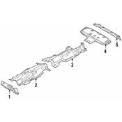 BMW Floor Pan Heat Shield - Genuine BMW 51487290772