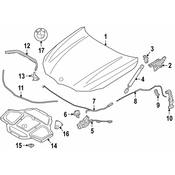 BMW Hood Insulation Pad - Genuine BMW 51487330652