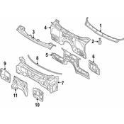 BMW Cowl Insulator - Genuine BMW 51487336286