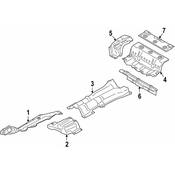 BMW Floor Pan Heat Shield - Genuine BMW 51488096934