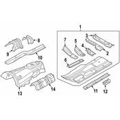 BMW Sound Insulating Tunnel Rear - Genuine BMW 51489147383