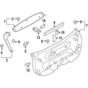 BMW Right Panel Tail Lid (Black) - Genuine BMW 51492990128