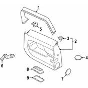 MINI Door Window Molding - Genuine MINI 51497167450