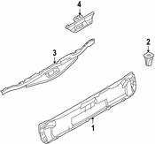BMW Lower Tail Lid Trim Panel (Savannabeige) - Genuine BMW 51497172146