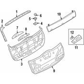 BMW Trim Panel Trunk Lid (Grey) - Genuine BMW 51497182069
