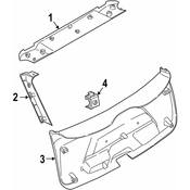 BMW Liftgate Trim - Genuine BMW 51497315765