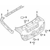 BMW Liftgate Trim - Genuine BMW 51497345227