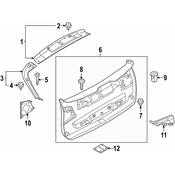 BMW Tailgate Gap Cover - Genuine BMW 51497350849