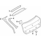 BMW Liftgate Trim Cover - Genuine BMW 51497369513