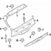 BMW Liftgate Trim - Genuine BMW 51497479067