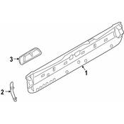 BMW Tailgate Trim Cover - Genuine BMW 51497481252