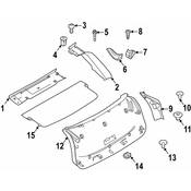 BMW Liftgate Trim - Genuine BMW 51497491238