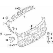 BMW Liftgate Trim - Genuine BMW 51498073679